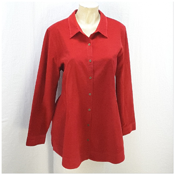 J. Jill Tops - J. JILL, Corduroy Button Up Top, size XLarge